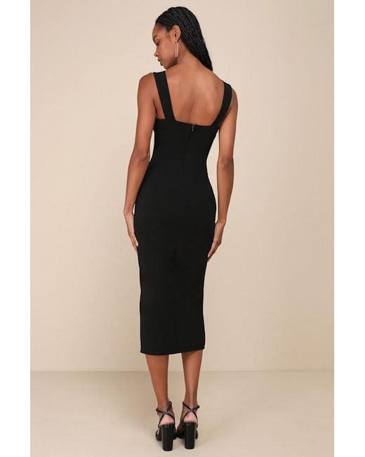 Lulus Natural Always Beautiful Sleeveless Tulip Midi Dress