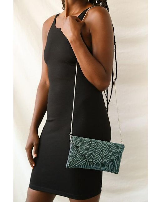 Lulus Green Junipero Beaded Clutch
