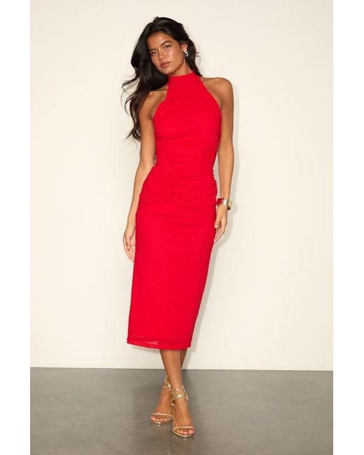 champagne and burgundy bridesmaid dresses KissProm Spaghetti Strap A-Line Chiffon Maxi Dress in Rose, Champagne Rose / 8 All Sizes:L satin wedding dresses Sleeveless Back Canary Satin Halter Bridesmaid