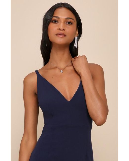 Lulus Blue Melora Sleeveless Maxi Dress