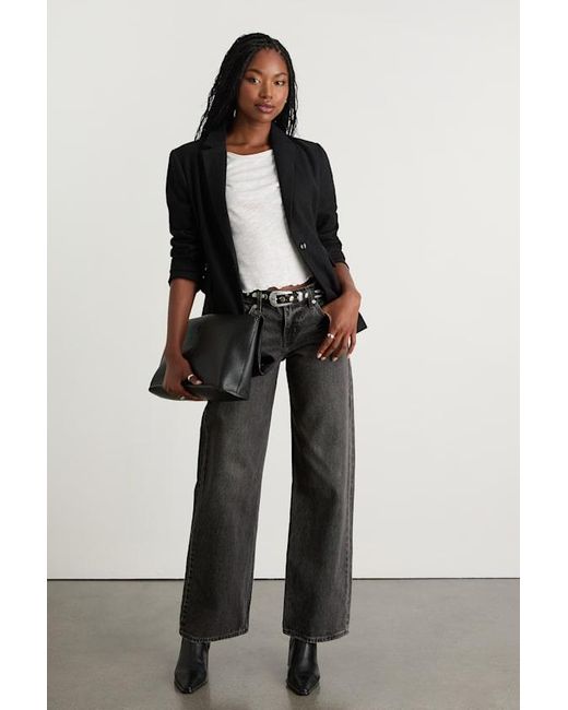 Lulus Black Sophisticated Chic Tweed Blazer