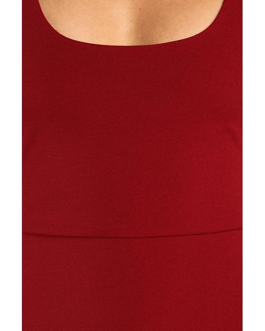 Lulus Red Sultry Elegance Cutout Bodycon Midi Dress