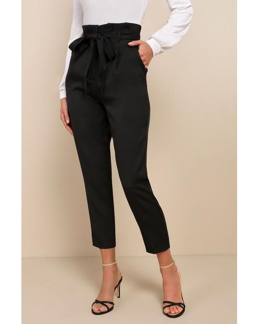 Lulus Natural With Confidence Paper Bag Waist Pants