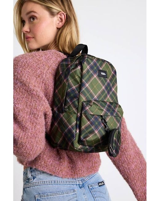 Vans Old Skool Pine Forest Plaid Mini Backpack in Green Lyst UK