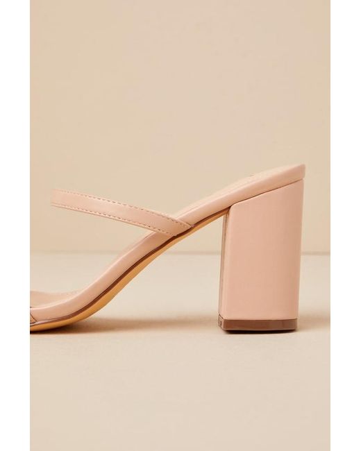 Lulus Natural Ariellie Light Nude High Heel Sandals