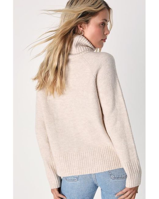 Lulus Brown Found The Warmth Turtleneck Pullover Sweater