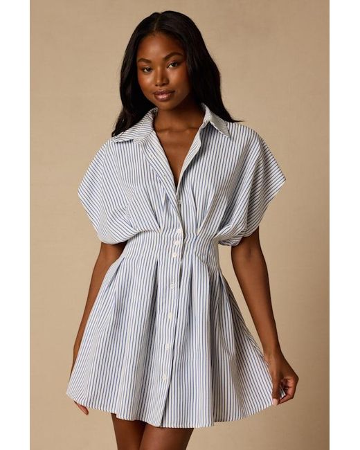 Lulus Multicolor Lisha Striped Collared Mini Dress