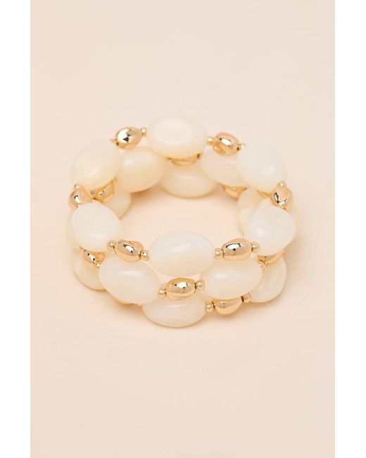 Lulus Multicolor Pembroke Beaded Three-Piece Bracelet Set