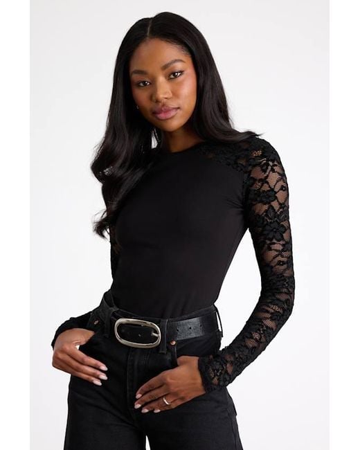 L'Agence Kamdyn Mock-Neck Top