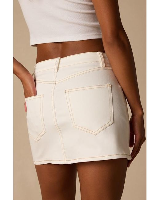 Lulus Natural Alaire Denim High-Rise Mini Skirt