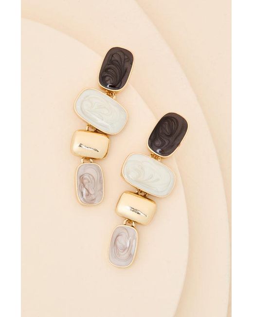Lulus Natural Olivine Multi Stone Drop Earrings