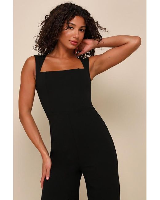 Lulus Blue Enticing Endeavors Jumpsuit