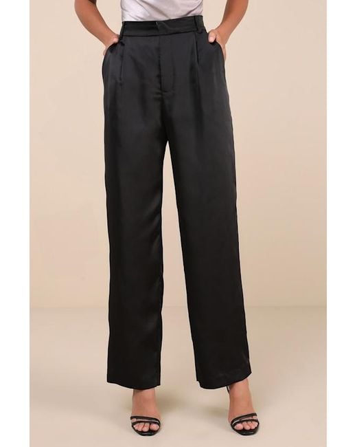 Lulus Natural Flawless Behavior High-Rise Straight Leg Pants
