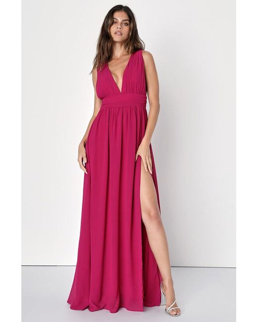 Lulus Pink Heavenly Hues Maxi Dress