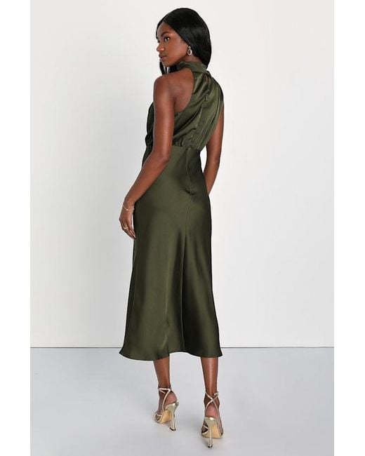 buff bridesmaid dresses Gathered Bust Flutter Sleeve Satin Dress - Champagne Satin Closure Color:Silver* Lupita Nyong'o's Blue Prada scalloped-hem