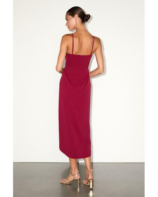 Lulus Red Reinette Midi Dress