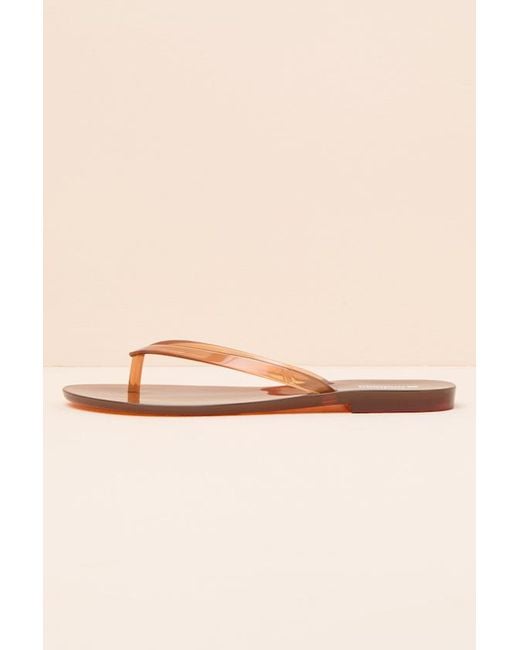 Melissa Natural Harmonic Clear Jelly Flip Flops