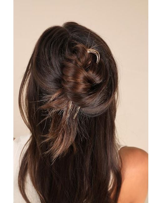 Kitsch Natural Metal Oversized French Hair Pin