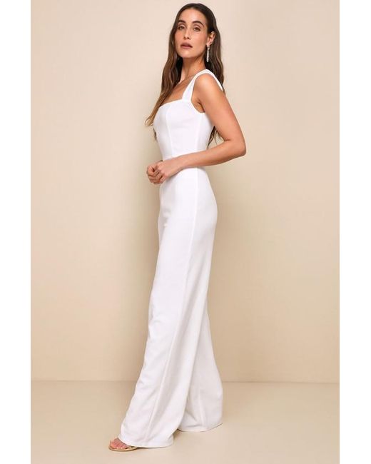 Lulus Natural Enticing Endeavors Jumpsuit
