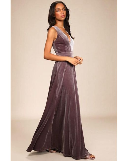 Lulus Multicolor Beautiful Night Velvet Sleeveless Maxi Dress