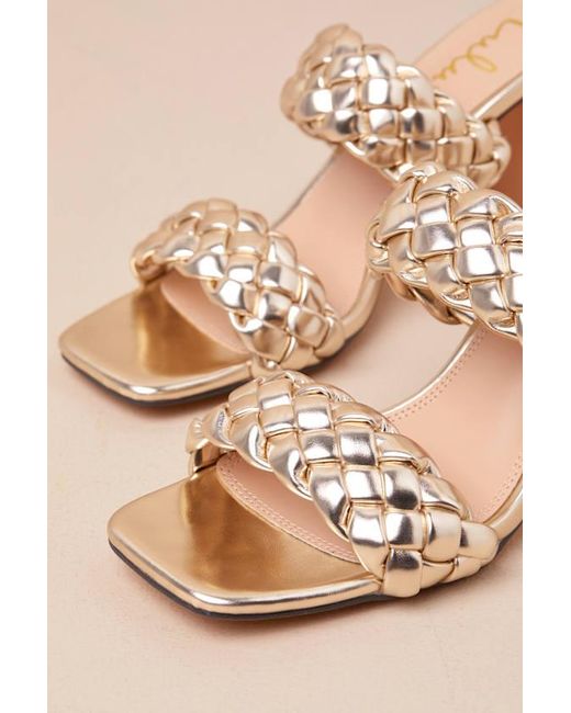 Lulus Natural Louella Soft High Heel Sandals