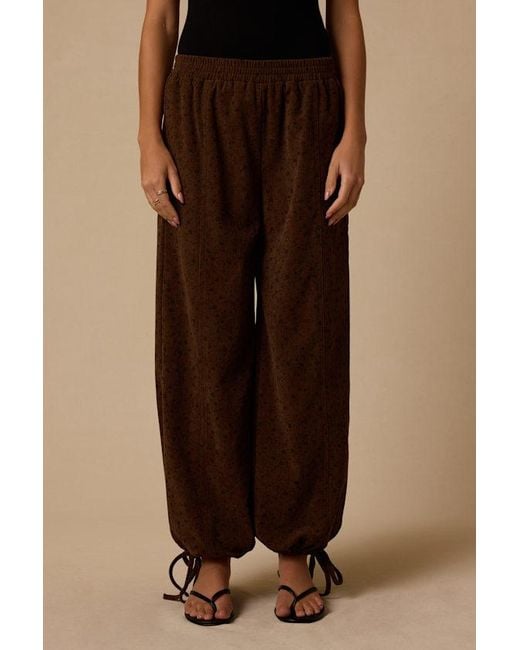Lulus Natural Ashcraft Floral Corduroy Pants