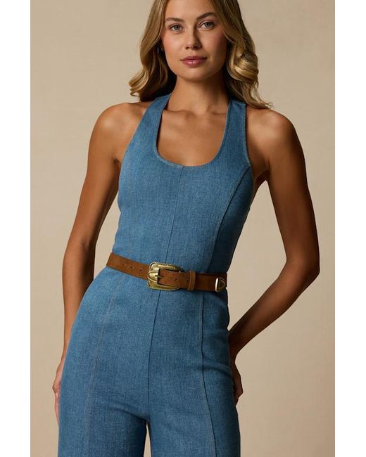 Lulus Blue Lilla Suede Belt