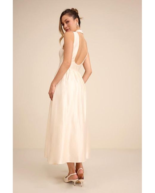 lulus ivory midi dress Ivory Midi Dress - Trumpet Dress - Off-the-Shoulder Dress