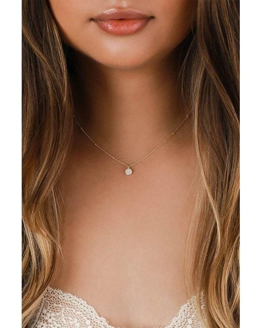 Lulus Brown Hidden Gem 14Kt Rhinestone Necklace