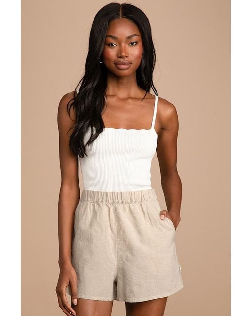 Lulus Natural Classic Beach Shorts