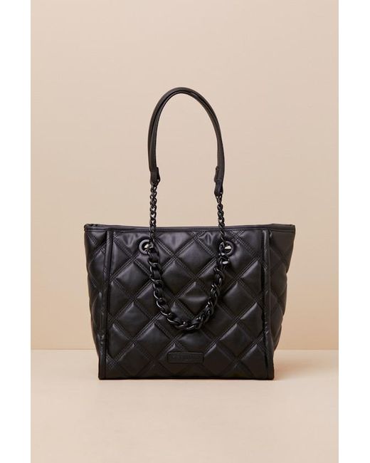 Steve madden black tote bag sale