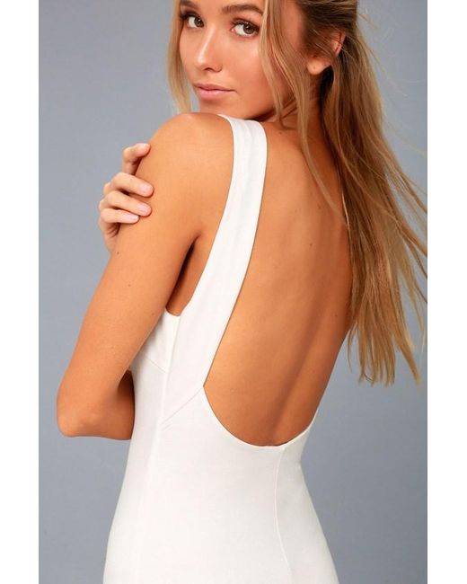 Lulus Gray Like A Lady Backless Midi Dress