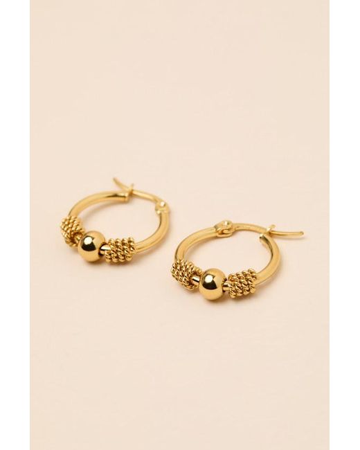 Lulus Black Abney Charm Hoop Earrings