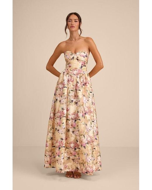 maxi dresses without slits Nala | Green Asymmetric Maxi Dress With Split