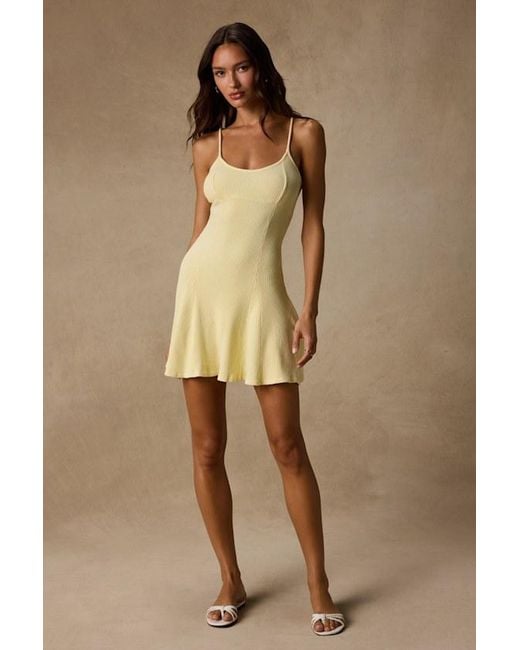 Lulus Natural Simply Pretty Washed Ribbed Pleated Sleeveless Mini Dress