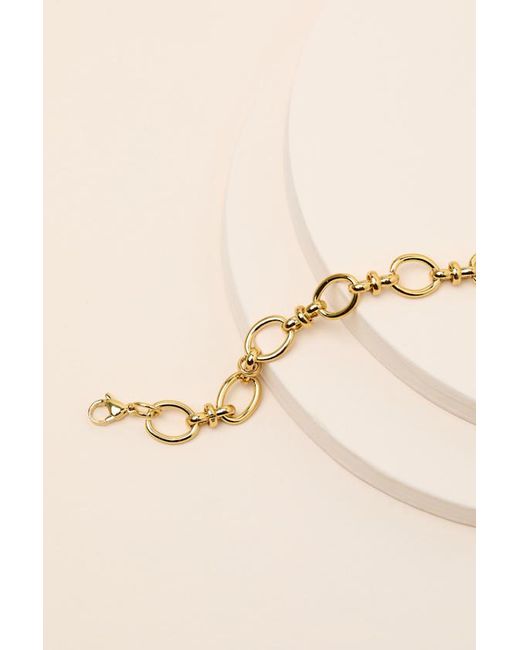 Lulus Natural Cardena 14Kt Chain Link Bracelet