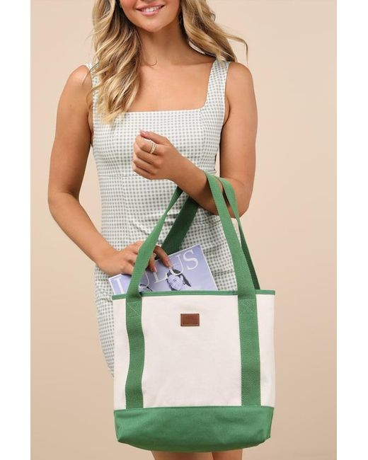 Vans Green Pergs Canvas Midi Tote