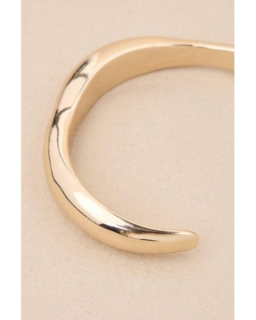 Lulus Brown Glowing Always Wavy Bangle Bracelet