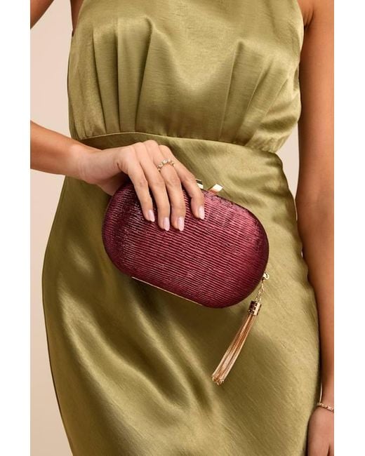 Lulus Sansone Textured Clutch
