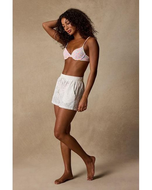 Lulus White La Jolla Sheer Crochet Lace Swim Cover-Up Shorts