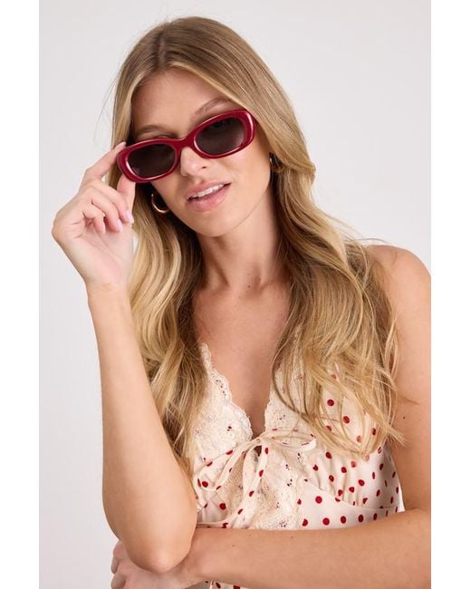 Lulus Pink Wilson Cat-Eye Sunglasses