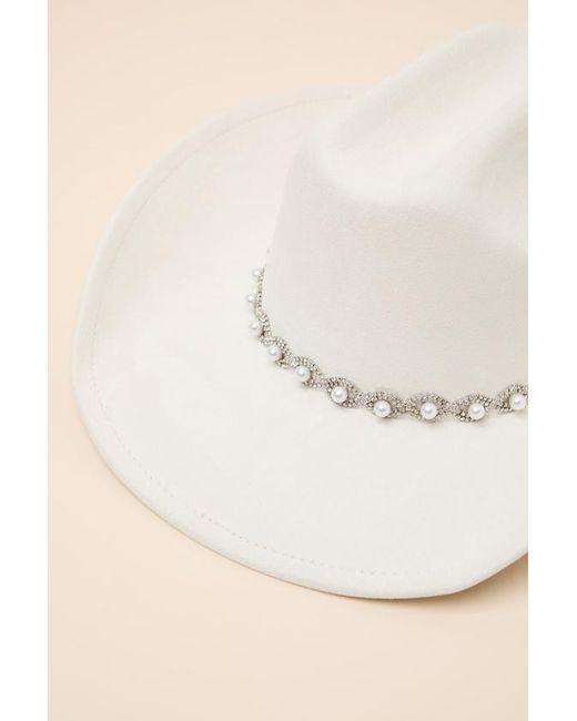 Lulus Natural Ilea Pearl Western Hat