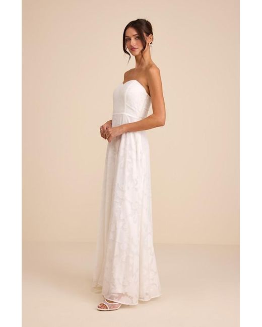 Lulus Natural Garden Of Romance Burnout Maxi Dress