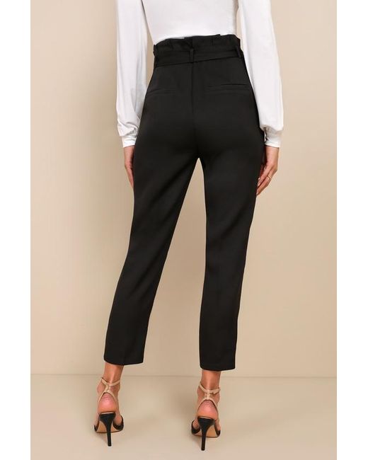 Lulus Natural With Confidence Paper Bag Waist Pants