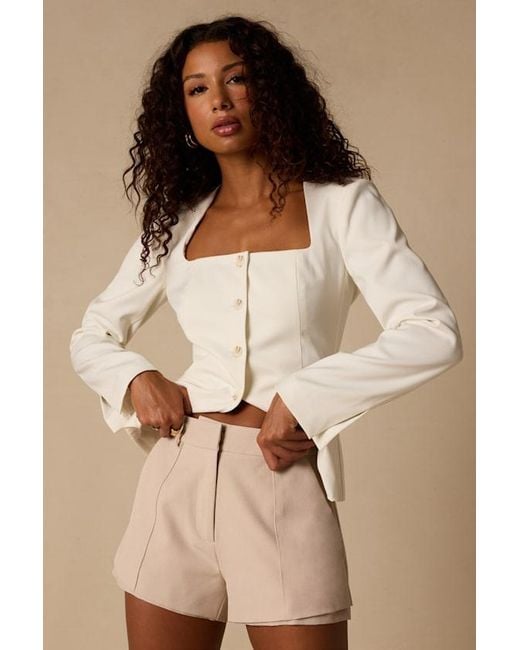 Lulus Natural Deney High-Rise Shorts