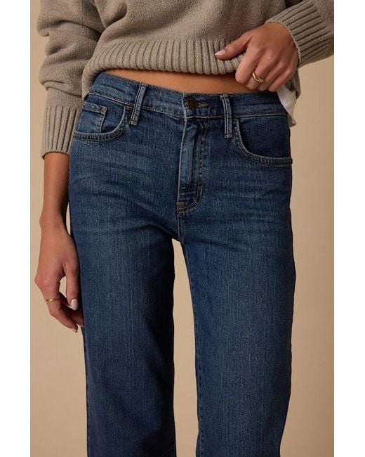 Just Black Blue The Mid Rise Classic Straight Dark Wash Denim Jeans