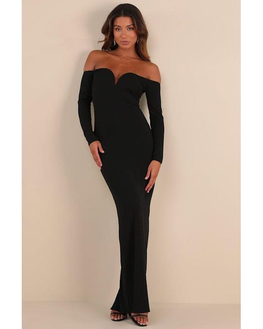 pencil dress off shoulder Cowl Hood Pencil Dress – Convertible Off-Shoulder Draped Neckline