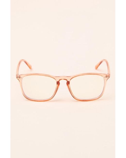 Lulus Brown Huxley Square Light Glasses