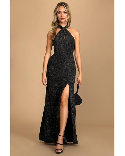 Sparkly halter dress discount