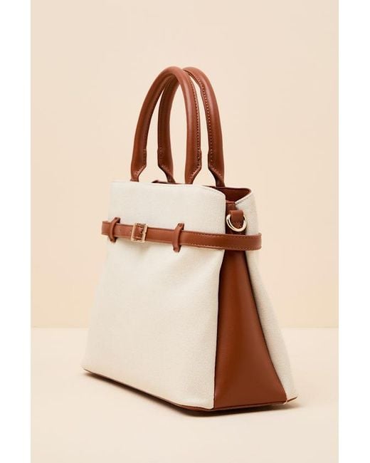 Lulus Natural Atlee Canvas Crossbody Handbag